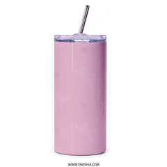Cookies Jar Tumbler, Bow Tumbler, Cute Tumbler, Pink Tumbler, Drinkware Tumbler, Gift For Her, Custom Tumbler - Tawshia