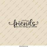 Friends Pocket Mirror, Friends Are Family Compact Mirror, Best Friend Gift, Friendship Gift for Her, Travel Mirror, Purse Mirror - Tawshia