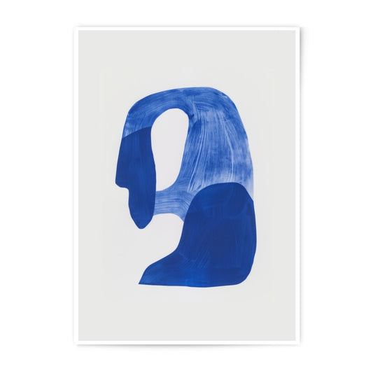 Blue Abstract Photographic Print, Modern Art Home Decor, Minimalist Wall Art, Unique Gift Idea, Abstract Painting Inspired Photo - Tawshia