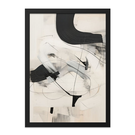 Abstract Art Print Wall Art, Black and White Modern Art, Minimalist Painting Poster, Contemporary Wall Decor, Unique Home Gift Idea - Tawshia