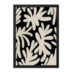 Floral Wall Art, Abstract Plant Print, Beige Flower Decor, Modern Art Print, Botanical Wall Hanging, Minimalist Home Decor, Stylish Floral - Tawshia