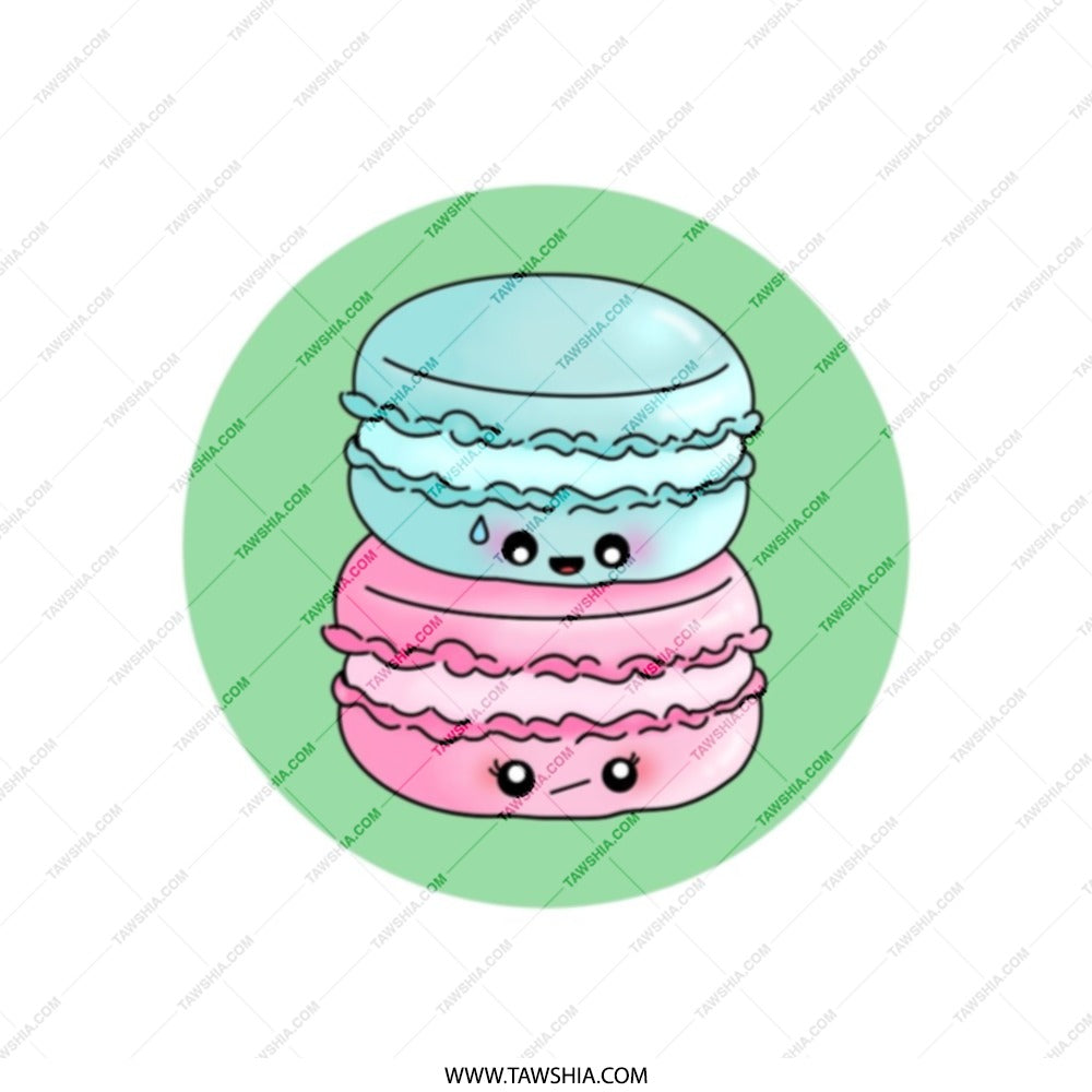 Cute Macaron Tote Bag, Kawaii Food, Pastel Colors, Sweet Treat, Bakery Lover Gift, Unique Design, Everyday Bag, Shopping Bag, Gift Idea - Tawshia