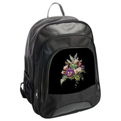 Floral Backpack, Botanical Backpack, Flower Backpack, Pansy Backpack, Garden Style Backpack, Elegant Backpack - Tawshia
