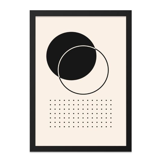 Abstract Geometric Wall Art, Minimalist Print, Circle and Dot Design, Modern Home Decor, Contemporary Wall Decor - Tawshia