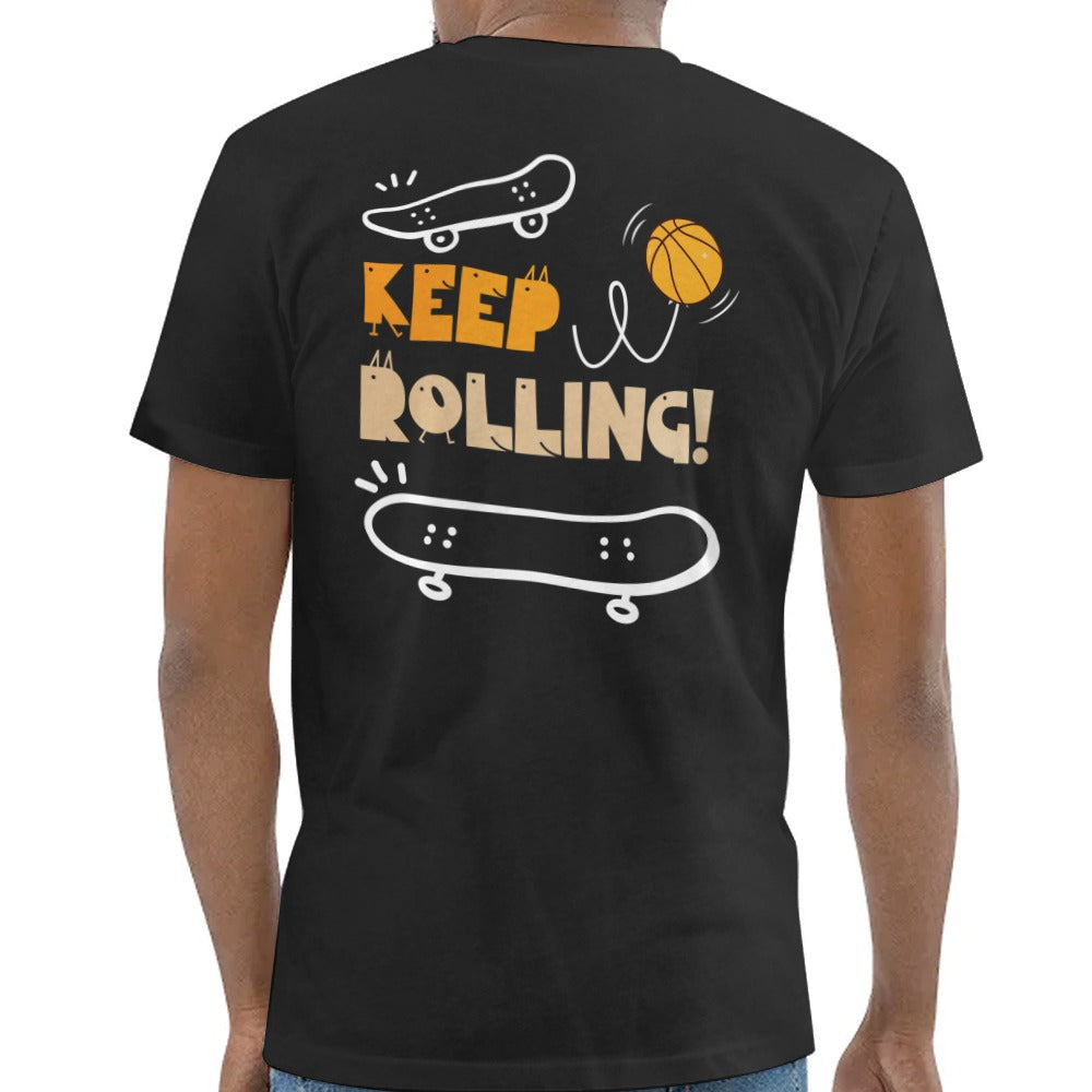 Keep Rolling Skateboard Basketball T-shirt product