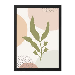 Botanical Wall Art, Abstract Leaves Print, Modern Minimalist Decor, Neutral Tones, Home Office Art, Trendy Wall Decor, Housewarming Gift - Tawshia