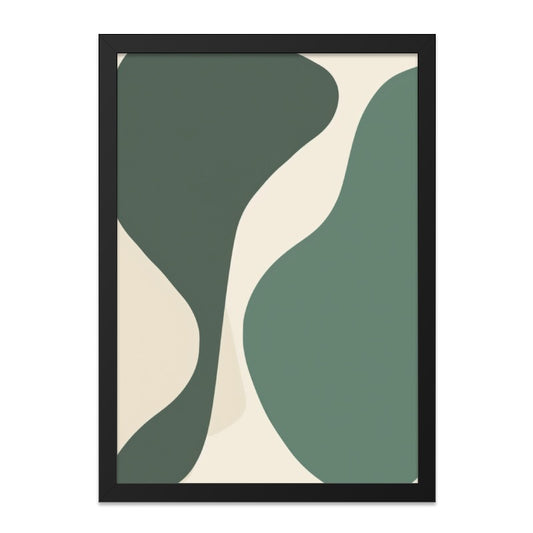 Modern Abstract Wall Art, Neutral Tones Print, Green and Beige Art, Minimalist Wall Decor, Contemporary Home Art, Art Print - Tawshia