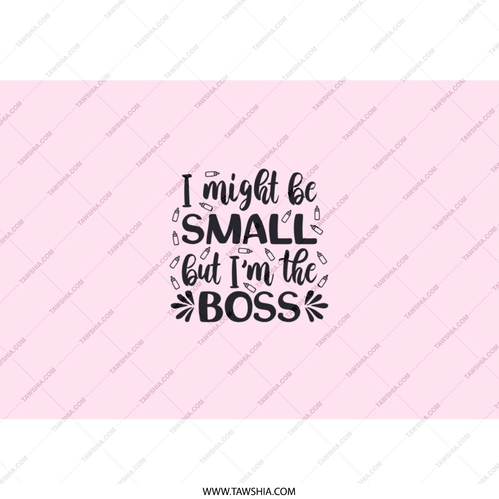 Small But The Boss Tumbler, Funny Boss Lady Gift, Girl Boss Tumbler, Office Tumbler, Inspirational Tumbler, Tumbler With Straw - Tawshia