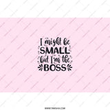 Small But The Boss Tumbler, Funny Boss Lady Gift, Girl Boss Tumbler, Office Tumbler, Inspirational Tumbler, Tumbler With Straw - Tawshia