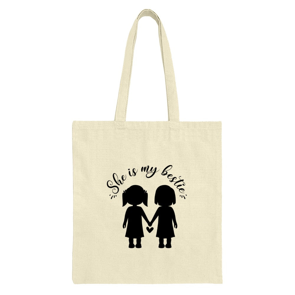 She is My Bestie Tote Bag, Best Friend Gift, Friendship Tote, Bestie Tote Bag, Gift for Her, BFF Bag, Girlfriends Tote Bag - Tawshia