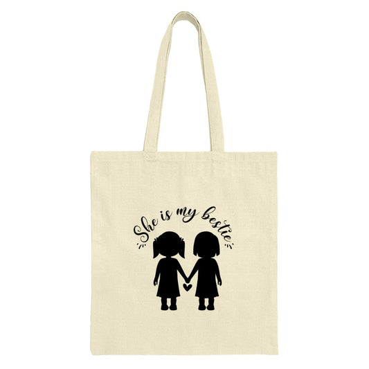 She is My Bestie Tote Bag, Best Friend Gift, Friendship Tote, Bestie Tote Bag, Gift for Her, BFF Bag, Girlfriends Tote Bag - Tawshia