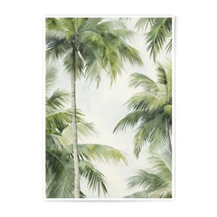 Palm Tree Photographic Print, Tropical Wall Art, Watercolor Palm Trees, Coastal Decor, Summer Vibes, Beach House Art, Nature Photography - Tawshia