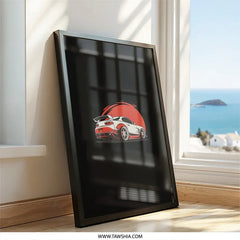 Toyota Supra Wall Art, JDM Car Poster, Japanese Sports Car Print, Car Enthusiast Gift, Automotive Decor, Framed Wall Decor - Tawshia