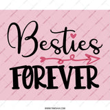 Besties Forever Mouse Pad, Friendship Gift, Best Friend Gift, Cute Mousepad, Gift for Her, Pink Desk Decor, Girl Best Friend Present - Tawshia