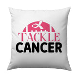 Tackle Cancer Pillow, Pink Ribbon Pillow, Cancer Awareness Pillow, Decorative Pillow, Home Decor, Inspirational Gift - Tawshia