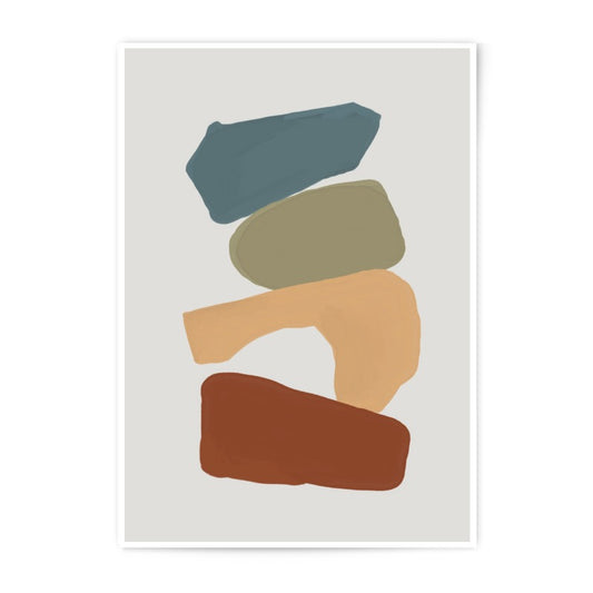 Abstract Stone Photographic Print, Modern Art Print, Minimalist Wall Decor, Geometric Shapes Art, Boho Print, Home Decor, Living Room Art - Tawshia