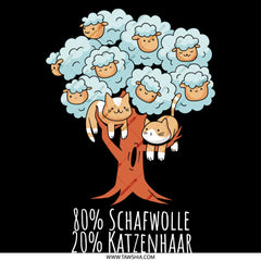 Funny Cats and Sheep in a Tree Illustration product type