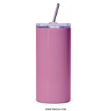 Floral Ice Cream Tumbler, Pretty Pink Tumbler, Flower Tumbler, Ice Cream Cone, Cute Tumbler, Gift Idea, Tumbler With Straw, Water Tumbler - Tawshia