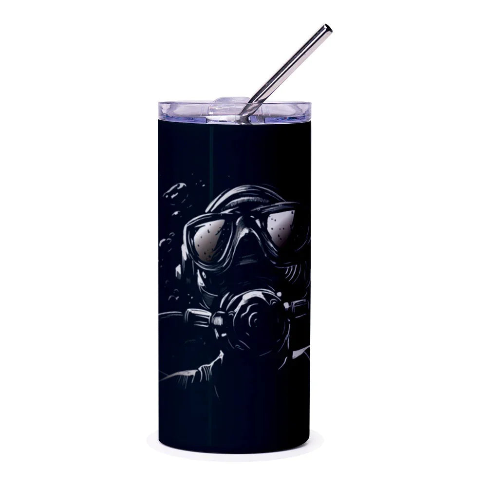 Masked Warrior Dark Theme Tumbler product