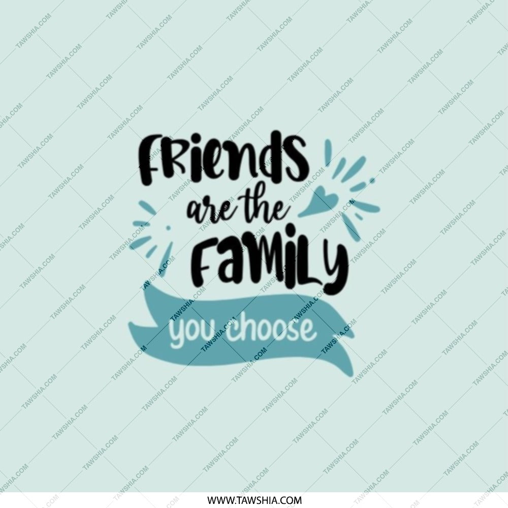 Friends are Family Pocket Mirror, Choose Family Gift, Best Friend Present, Friendship Mirror, Compact Mirror, Handbag Mirror - Tawshia