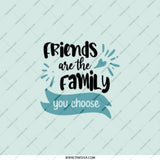 Friends are Family Pocket Mirror, Choose Family Gift, Best Friend Present, Friendship Mirror, Compact Mirror, Handbag Mirror - Tawshia