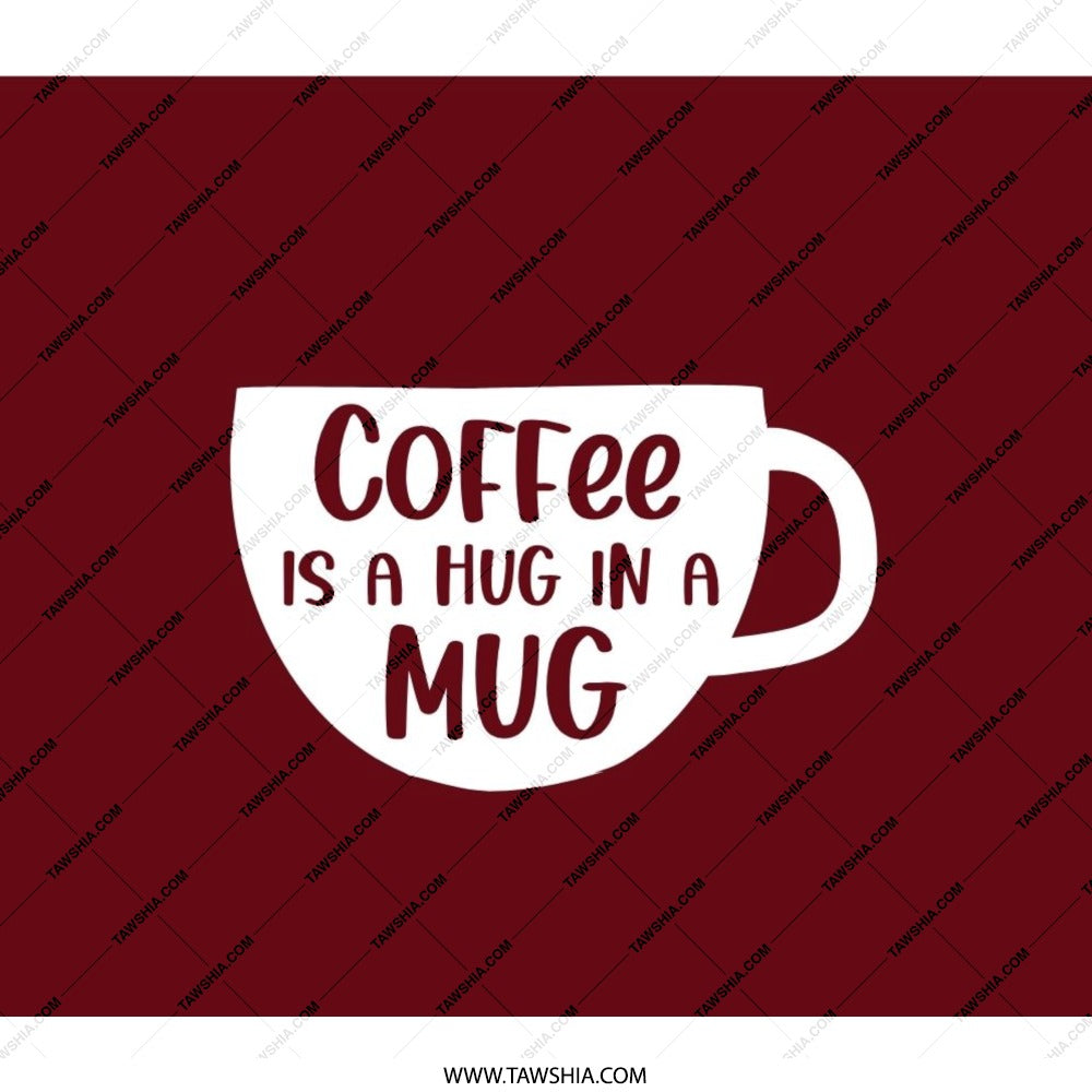 Coffee is a Hug in a Mug Backpack, Coffee Lover Backpack, Beverage Backpack, Caffeine Backpack, Backpack for Coffee Lover - Tawshia