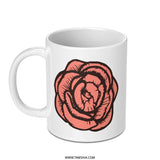 Rose Mug, Floral Mug, Flower Mug, Botanical Mug, Gift Mug, Coffee Mug, Tea Mug, Unique Mug, Decorative Mug - Tawshia