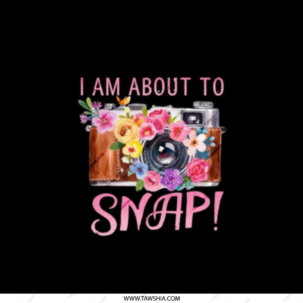 Floral Camera Pocket Mirror, Photographer Gift, I Am About To Snap Mirror, Cute Photography Accessories, Camera Lover Gift, Compact Mirror - Tawshia