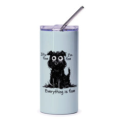 Everything is Fine Dog Design Insulated Tumbler product type