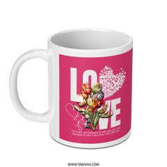 Love Design Flower Heart Art Valentine's Day Mug product