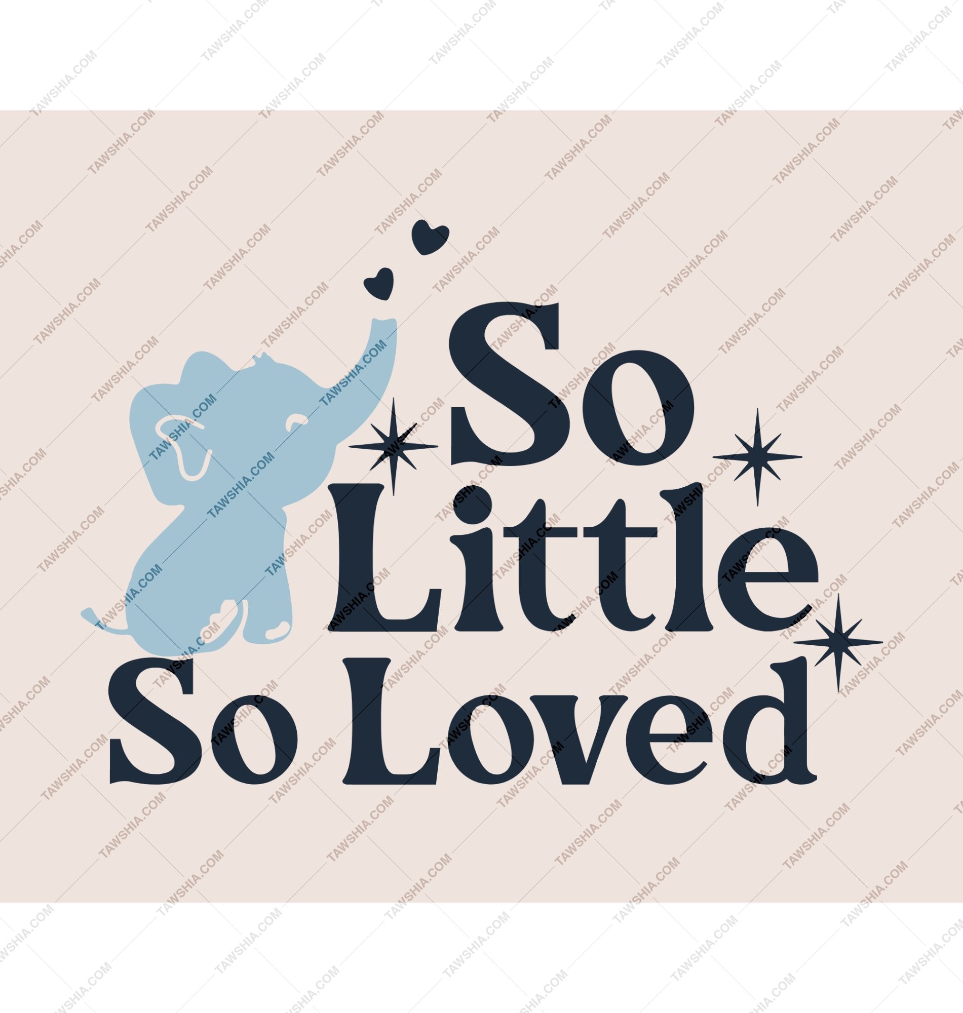 So Little So Loved Elephant Themed Nursery Decor Product