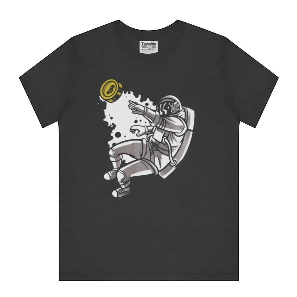 Astronaut Reaching for Bitcoin Graphic T-shirt product