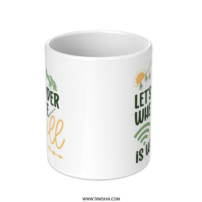 Wanderlust Mug, Weak Wifi Signal, Travel Mug, Adventure Awaits, Outdoor Lover Gift, Hiking Mug, Nature Mug, Mountain Mug, Coffee Mug - Tawshia
