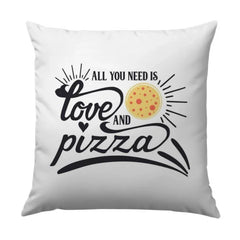 Love and Pizza Pillow, Cute Foodie Pillow, Home Decor Pillow, Pizza Lover Gift, Pizza Throw Pillow, Funny Pillow, Decorative Pillow - Tawshia
