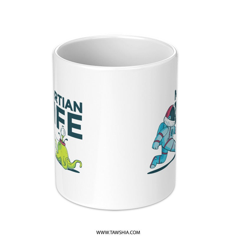 Martian Life White Coffee Mug Colorful Mug product type