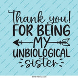 Unbiological Sister Pinback Button, Sister Gift, Friendship Button, Thank You Gift, Best Friend Present, Sister Birthday Gift Idea - Tawshia