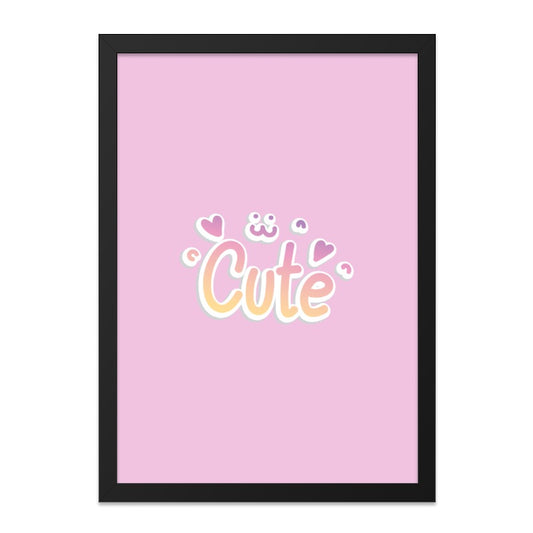 Cute Wall Art, Kawaii Decor, Pastel Art Print, Girly Room Decor, Trendy Wall Hanging, Aesthetic Art, Home Decor, Gift Idea - Tawshia