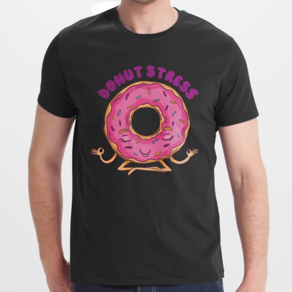 Donut Stress Funny Graphic Printed T-shirt product