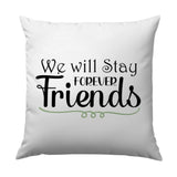 Friendship Pillow, Best Friends Forever Pillow, Sentimental Gift, Long Distance Friendship Gift, Throw Pillow, Decorative Pillow - Tawshia