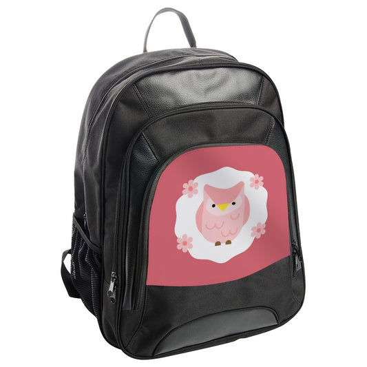 Pink Owl Backpack, Cute Animal Backpack, Floral Backpack, Owl Lover Gift, Stylish Backpack, Everyday Backpack, School Backpack - Tawshia