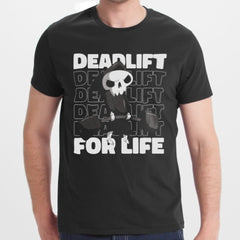 Deadlift For Life Skull Design T-Shirt product