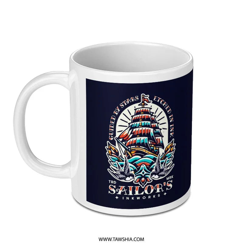 Guided by Stars Etched in Ink Sailor's Mug product