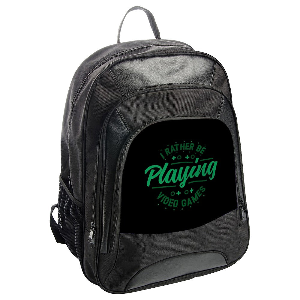 Gamer Backpack, Video Games, Playing Video Games BackPack, Gift for Gamers, Gamer Gift, I Rather Be Playing Video Games BackPack - Tawshia