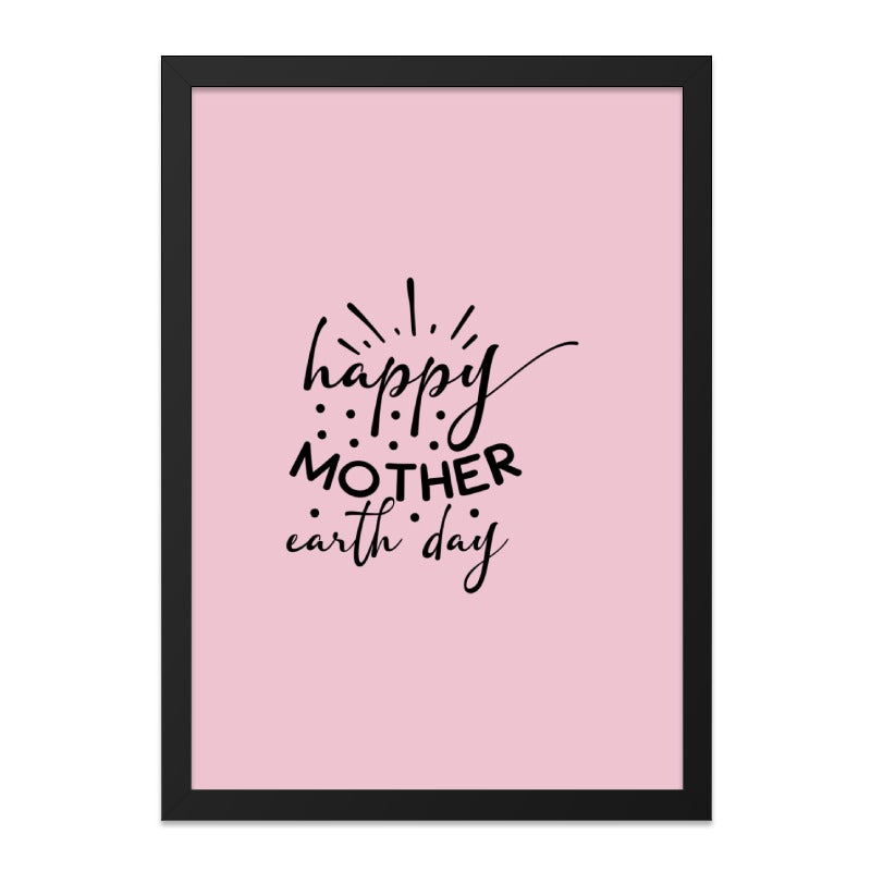 Happy Mother Earth Day Wall Art, Eco Friendly Decor, Earth Day Gift, Environmental Awareness, Inspirational Wall Decor - Tawshia