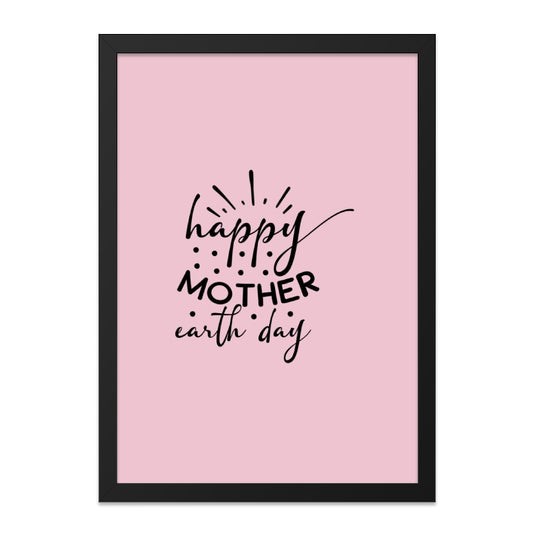 Happy Mother Earth Day Wall Art, Eco Friendly Decor, Earth Day Gift, Environmental Awareness, Inspirational Wall Decor - Tawshia