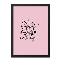 Happy Mother Earth Day Wall Art, Eco Friendly Decor, Earth Day Gift, Environmental Awareness, Inspirational Wall Decor - Tawshia