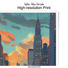 NYC Train Photographic Print, Cityscape Art, Urban Decor, Subway Art, New York City Skyline, Travel Print, Wall Art Print - Tawshia