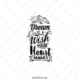 Dream Wish Pocket Mirror, Inspirational Quote, Motivation Gift, Portable Mirror, Makeup Mirror, Travel Mirror, Everyday Carry - Tawshia