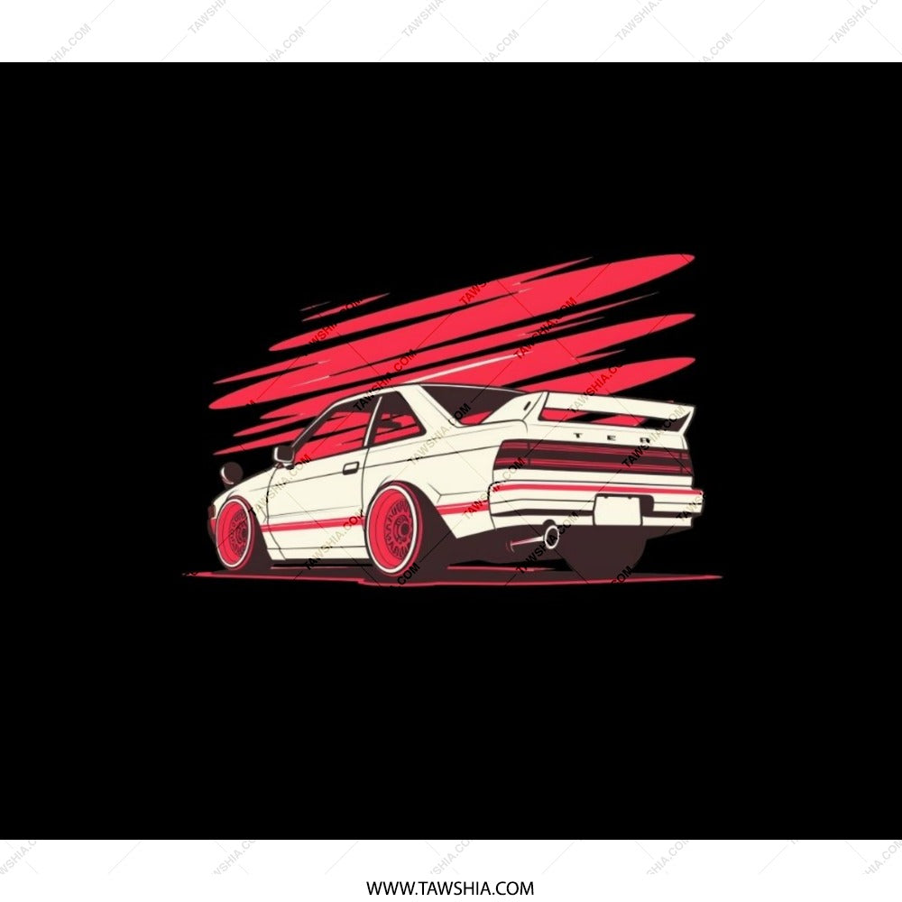 JDM Car Backpack, White Car Backpack, Automotive Gift, Racing Backpack, Car Lover Gift, Tuner Backpack, Automotive Backpack (133) - Tawshia