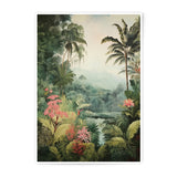 Tropical Photographic Print, Jungle Wall Art, Lush Greenery Decor, Exotic Landscape Photo, Palm Tree Scene, Nature Photography - Tawshia